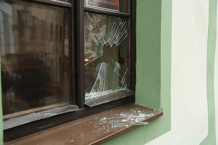 A2B Glass are able to board up broken windows while they are being repaired in Ferryhill.